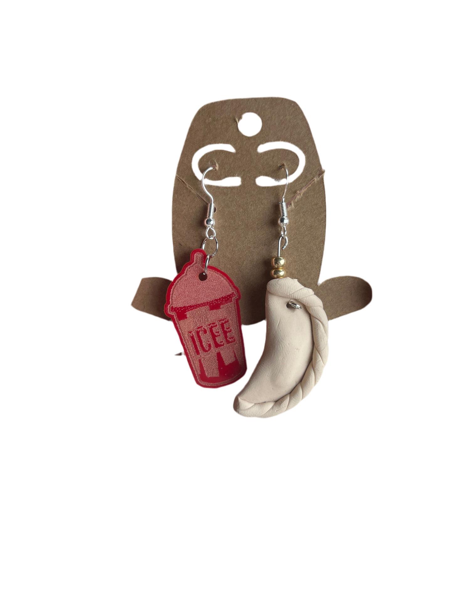 Empanadilla de pizza y icee earrings