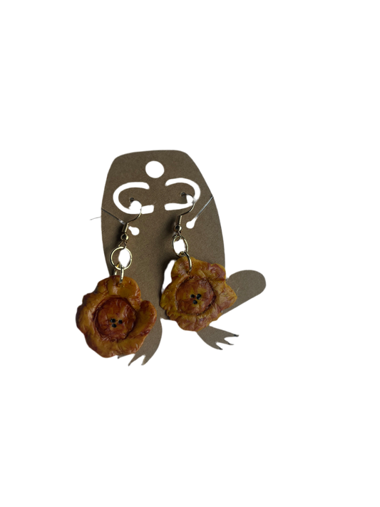 Tostones earrings sencillas