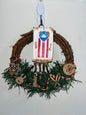 Corona 6” Navideña Boricua/ 6” Puertorican Christmas Wreaths