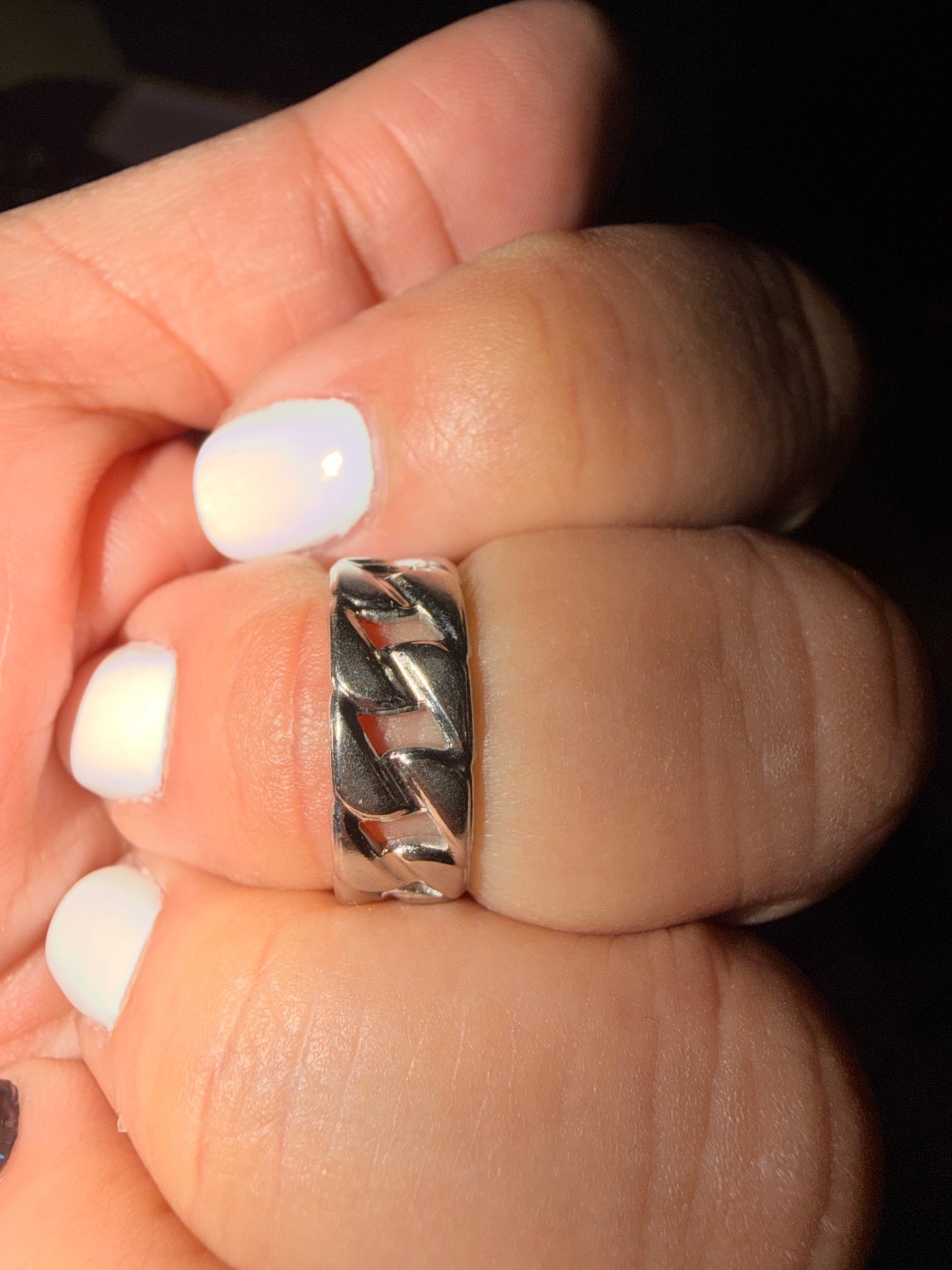 316L Stainless steel Unisex Adjustable Ring