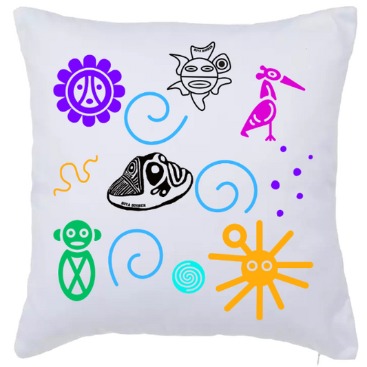 Pillow case covers Taino designs